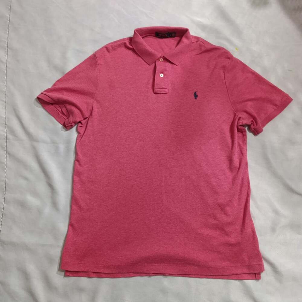 Polo Ralph Lauren Polo Shirt Size L Pink Cotton